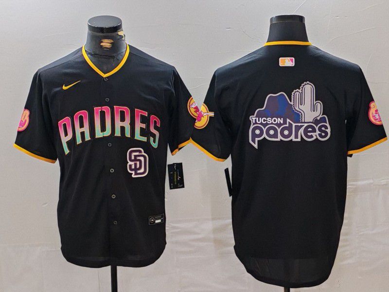Men San Diego Padres Blank Black Jointly 2024 Nike MLB Jersey style 3
